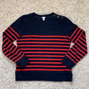 • J.Crew stripped cotton sweatshirt •